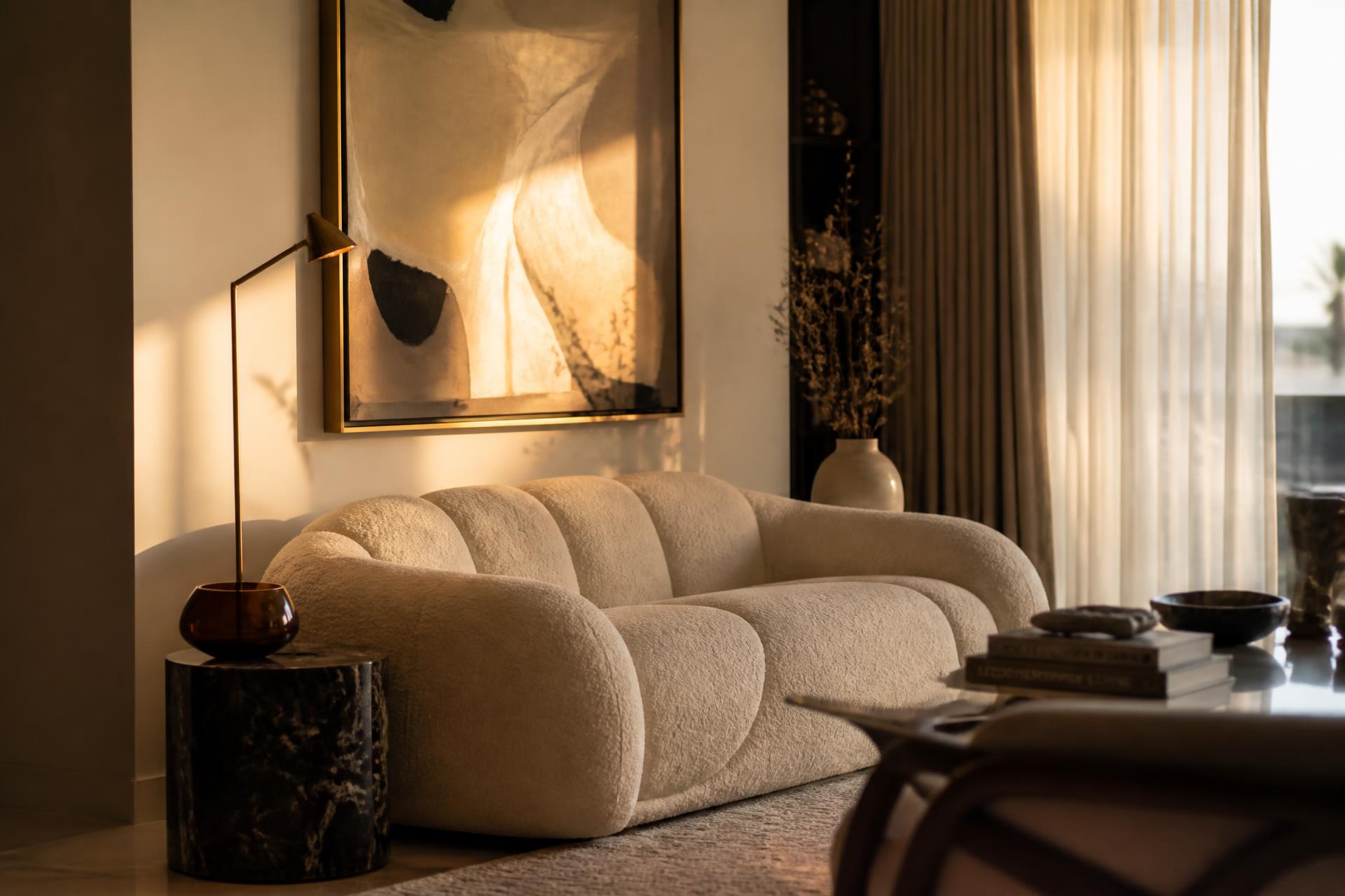 Elegant Lagos living room styled with premium interior decor
